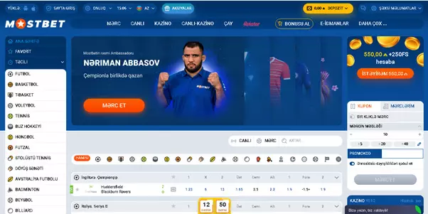 Azərbaycan bukmeyker şirkəti Mostbet